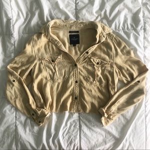 AE cropped button down